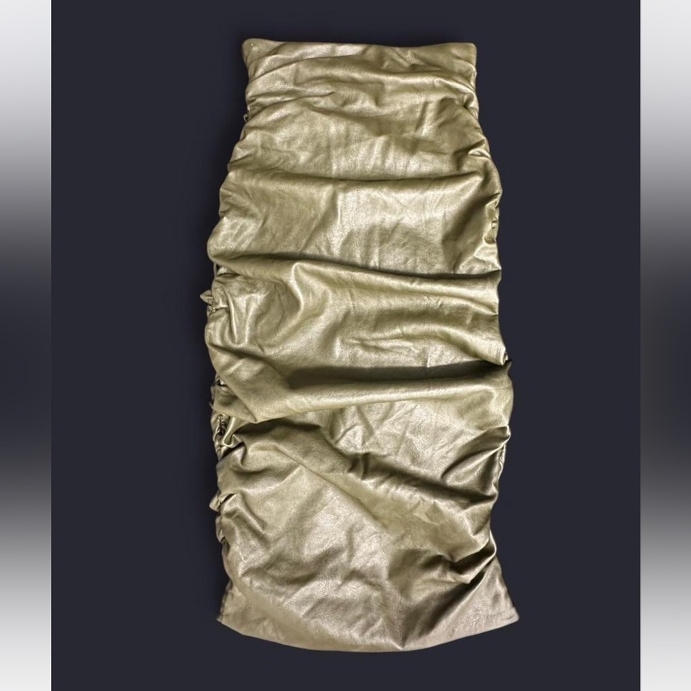House of CB Gold Pencil Skirt